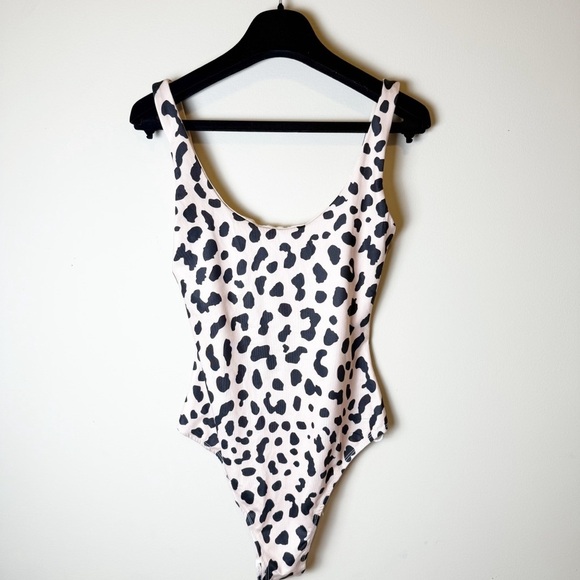 NWT Polly Tamikah Leopard Bodysuit Animal Print Boho Stretchy Tan 4 - Picture 14 of 14